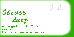 oliver lutz business card