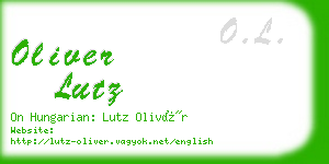 oliver lutz business card